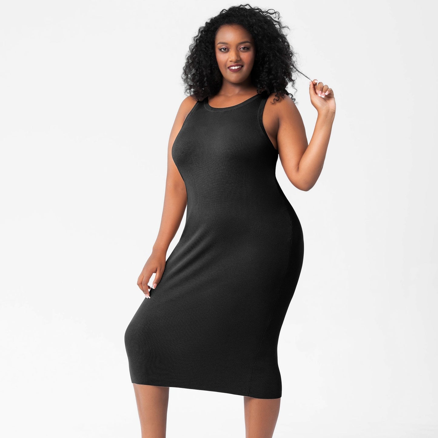 Round Neck Knitted Bottoming Dress